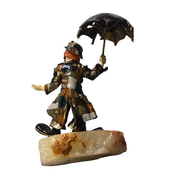 Ron Lee Signed 24K Gold Plated Umbrella Clown - Picture 5 of 7